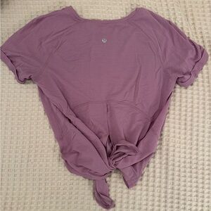 Purple Lululemon tshirt